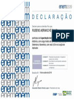 Rubens Abranche participa de capacitação do ENEM 2019