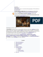 Household: This Article Is About An Economic, Social, or Socioeconomic Grouping. For The Article On The Author, See