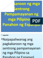 Pagkakaroon NG Mga Sentrong Pampamayanan NG Mga Pilipino