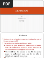 Kerberos: by R.Venkatesh Ap/Cse