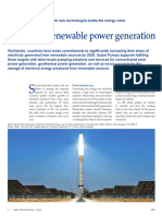 Pumps for renewable power generation