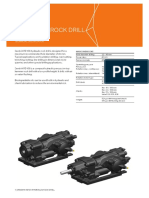 RD106 Hydraulic Rock Drill: Technical Specification