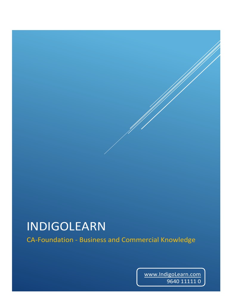 CAFoundation BCK Notes RL 13 PDF Economics Business