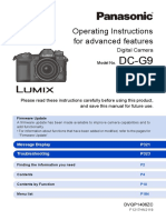Panasonic Lumix G9 Manual