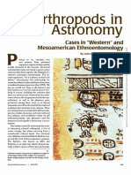 Arthro Ods in Ast Onomy: Cases in 'Western" and Mesoamerican Ethnoentomology