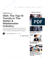 IWA - The Top 10 Trends in The Water & Wastewater Industry - GineersNow 2017