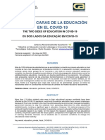 Las Dos Caras de La Educación en El Covid-19 PDF