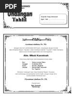 Undangan Tahlil Ms Word