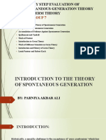 By: Group 7: Step by Step Evaluation of Spontaneous Generation Theory and Germ Theory