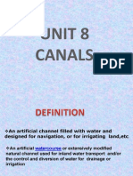 Unit 8 Canals