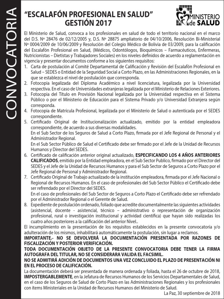 Categoría-Escalafon-Profesional.pdf | PDF | Dietético | Gestión de