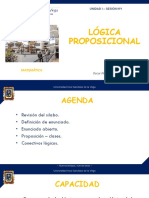 Sesión Nº1 - Lógica Proposicional