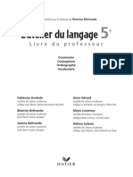Livre Du Professeur - Atelier - Du - Langage5e - 2010