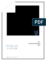 Study of Cancer: By: Sreemalya Chatterjee Xii-B