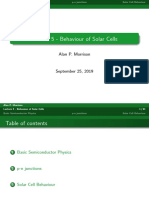 Lecture 5 - Behaviour of Solar Cells: Alan P. Morrison