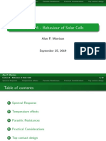 Lecture 6 - Behaviour of Solar Cells: Alan P. Morrison