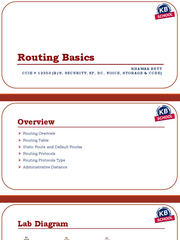 Routing Basics and Protocols Overview | PDF | Routing | Router (Computing)