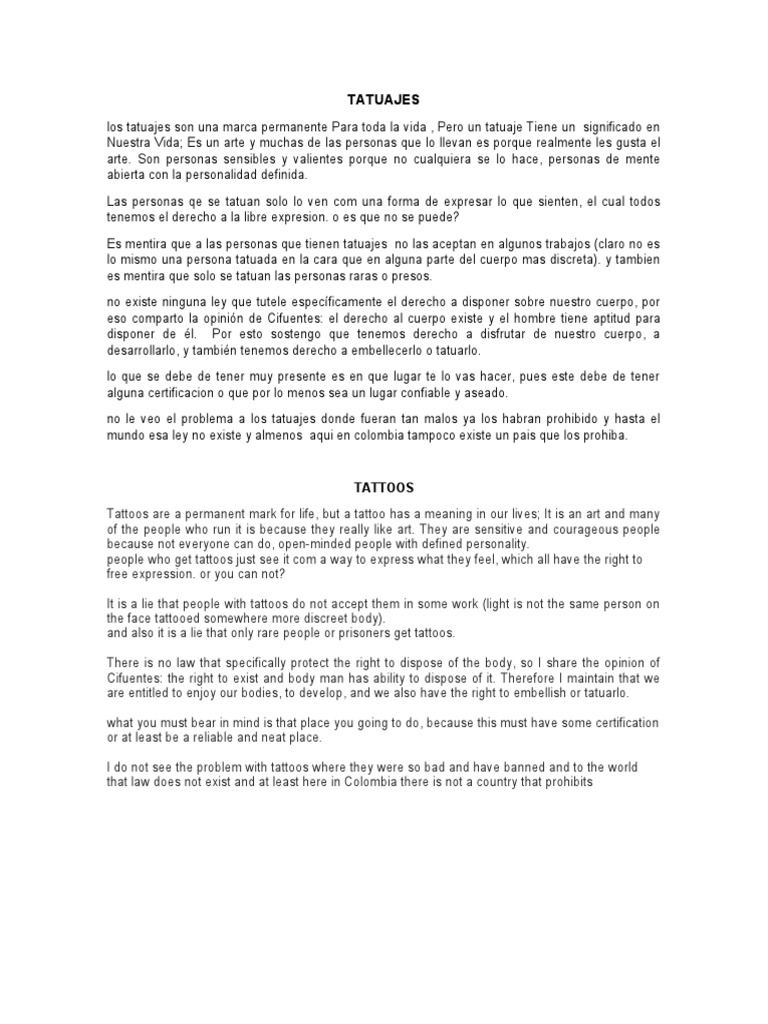 TATUAJES | PDF | Tatuaje