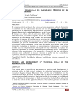 Formación Y Desarrollo de Habilidades Técnicas en El Bachillerato Técnico