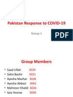 Pakistan Response To COVID-19: Group 1