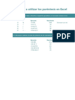 03. Aprender a utilizar los paréntesis en Excel