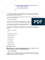 Directiva para los Jurados Departamentales de Elecciones en los lugares donde se utiliza el sistema computarizado