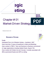 Strategic Marketing: Chapter # 01 Market-Driven Strategy