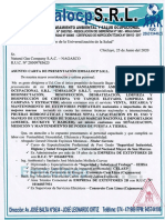 CARTA DE PRESENTACION EMSALOCP S.R.L.