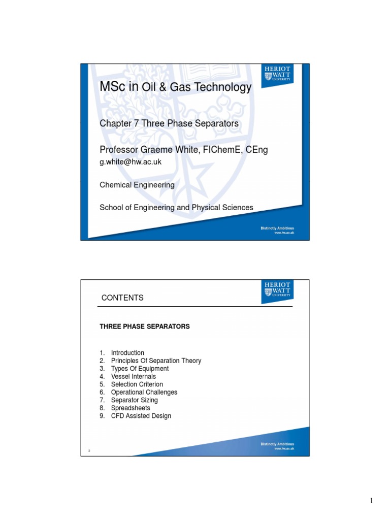 Three Phase Separator Design Guide | PDF | Liquids | Gases