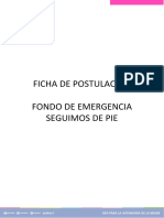 Fondo de Emergencia Anexo N1 Ficha de Postulación VFF