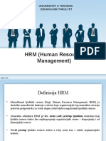 HRM (Human Resource Management) : Univerzitet U Travniku Edukacijski Fakultet