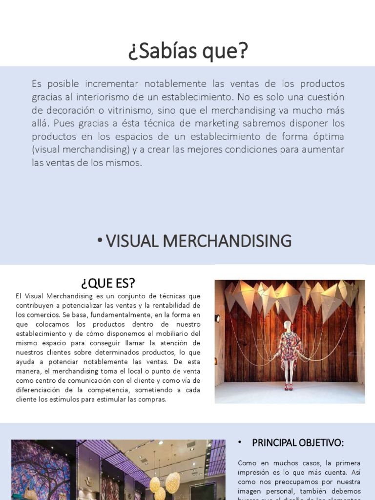 Estrategias de Visual Merchandising | PDF | Comercialización | Producto ...