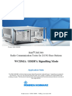 WCDMA / HSDPA Signalling Mode: R&S CMU300 Radio Communication Tester For 2G/3G Base Stations