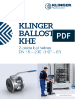 Klinger Ballostar KHE: 2-Piece Ball Valves DN 15 - 200 (1/2" - 8")