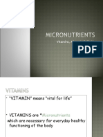 Vitamins, Minerals & Fluids