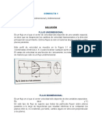 CONSULTA Flujo Unidimensional, Bidimensional y Tridimensional