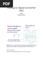 Analog To Digital Converter ADC: Lecturer Mohand Lokman