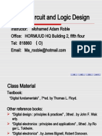 Digital Circuit and Logic Design