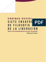 Dussel, E.Siete Ensayos de Filosofía de La Liberación PDF