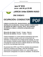 Solicitud de pase personal laboral