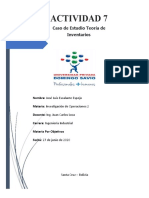 ACTIVIDAD 7 Caso de Estudio Teoría de Inventarios - Jose Luis Escalante