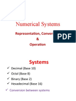 Numerical Systems: Representation, Conversion & Operation