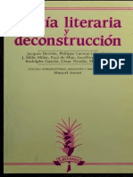 ASENSI M (Sel) - Teoria Literaria y Deconstruccion-2 PDF