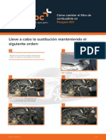 Cómo Cambiar El Filtro de Combustible en Peugeot 407 PDF