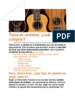 Tipos de Ukeleles, ¿Cuál Comprar? - Pasion Del Musico