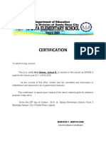 Certification 2019-2020