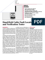 Hand-Held Cable Fault Locating and Verification Tester: Biddle CFL800E