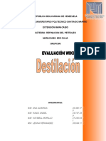 Destilación Wiki Refinación Del Petróleo Grupo 6