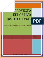 Proyecto Educativo Institucional COLEGIO MANUEL ANTONIO MATTA