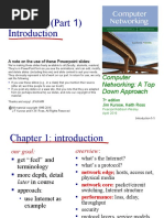 Chapter 1 (Part 1) : Computer Networking: A Top Down Approach